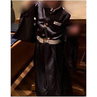  鬼滅の刃　きめつ　時透　無一郎　子供　コス　隊服　110センチ前後　男女兼用(キャラクターグッズ)