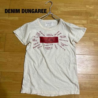 デニムダンガリー(DENIM DUNGAREE)のDENIM DUNGAREE デニムダンガリー 刺繍文字Tシャツ(Tシャツ/カットソー)