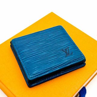 ルイヴィトン(LOUIS VUITTON)の【極美品】ルイヴィトン　ポルトモネボワット　エピ　コインケース　小銭入れ　ブルー(コインケース/小銭入れ)