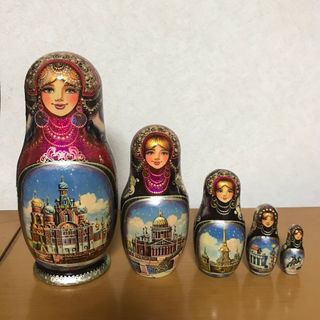 サンクトペテルブルク発〜ロシア作家作品　豪華マトリョーシカ