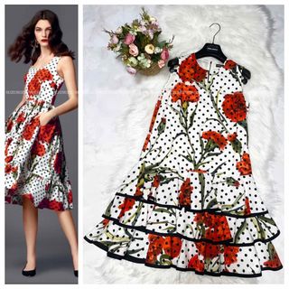 DOLCE&GABBANA - DOLCE&GABBANA ワンピース 36(XS位) ピンク 【古着 DOLCE&GABBANA - DOLCE&GABBANA ワンピース 36(XS位) ピンク 【古着