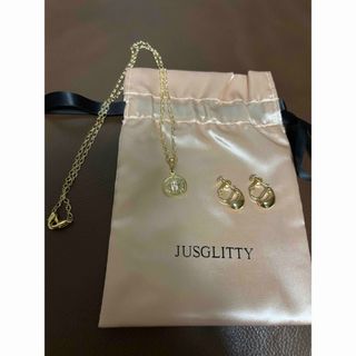 ジャスグリッティー(JUSGLITTY)のJusglitty ノベルティ　コインネックレス&イアリング(ネックレス)