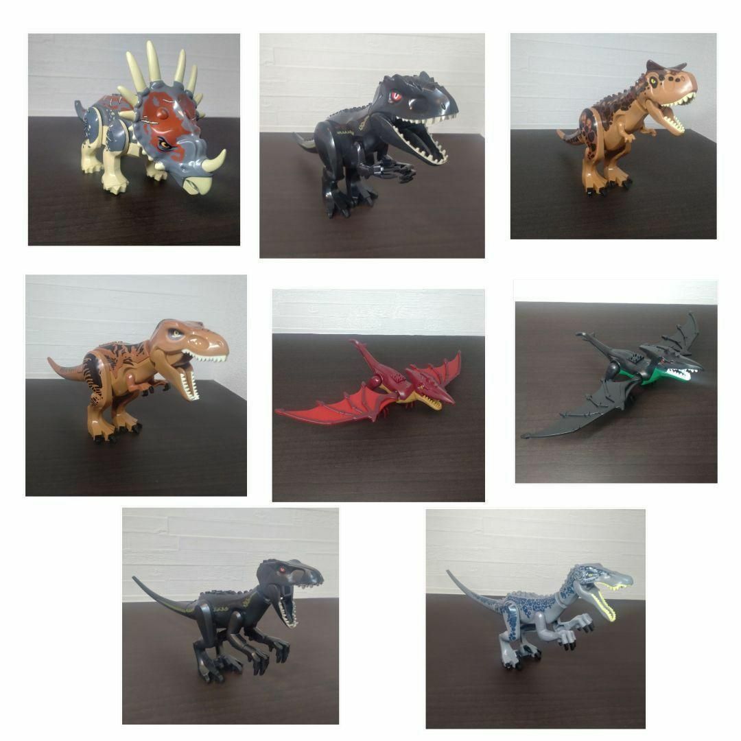 レゴ互換　恐竜　特大サイズ　6点セット　ジュラシックワールド　おもちゃ キッズ/ベビー/マタニティのおもちゃ(知育玩具)の商品写真