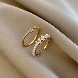 【セール】新品　リング　指輪　ゴールド　重ね付け　綺麗　セット　デート　結婚式(リング(指輪))