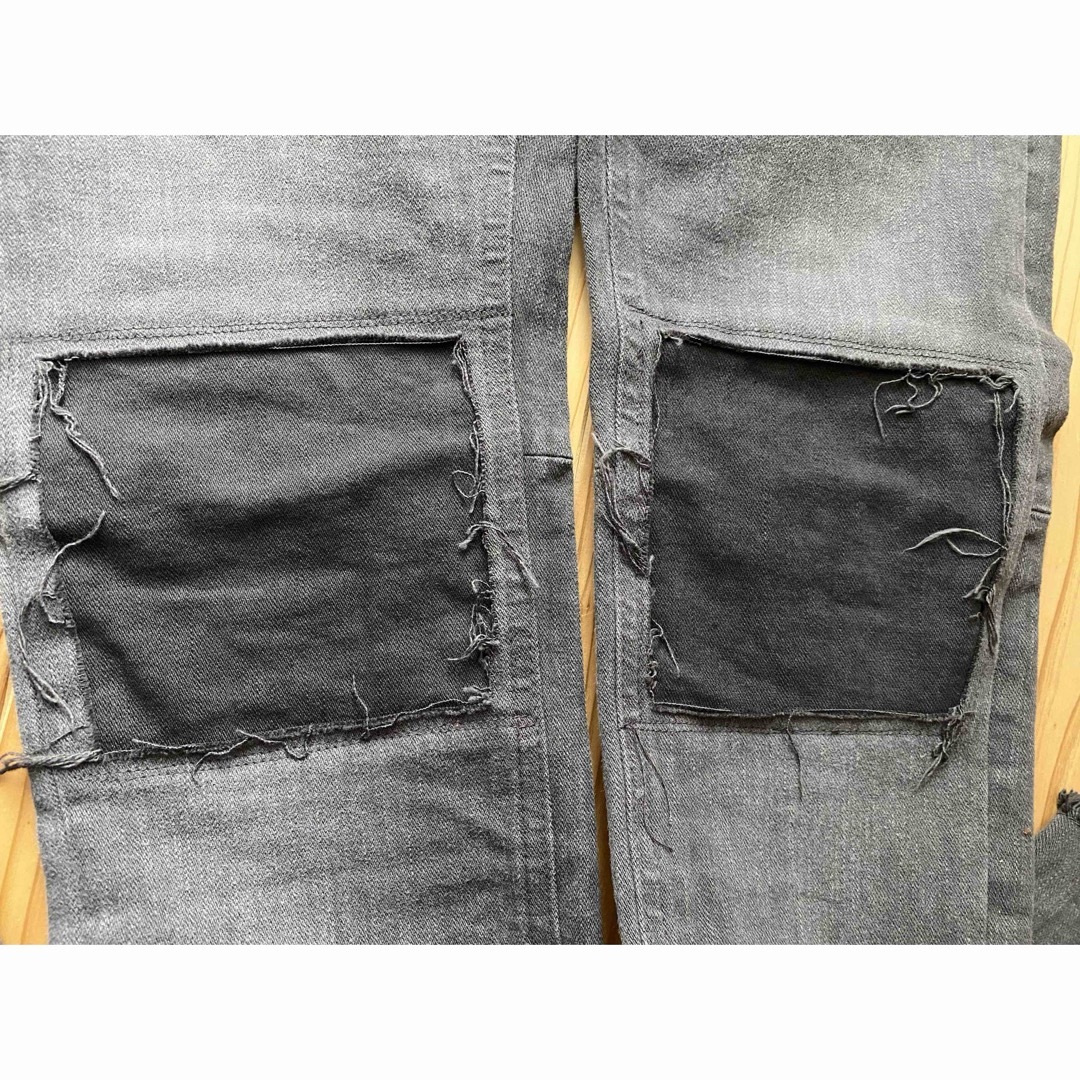 UNDERCOVER - 新品☆アンダーカバー 膝くり抜きパンツ グレー1の UNDERCOVER - 新品☆アンダーカバー 膝くり抜きパンツ グレー1の