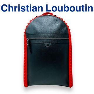 クリスチャンルブタン(Christian Louboutin)のクリスチャンルブタン バックパリス バックパック レザー ラバースタッズ 黒 赤(バッグパック/リュック)