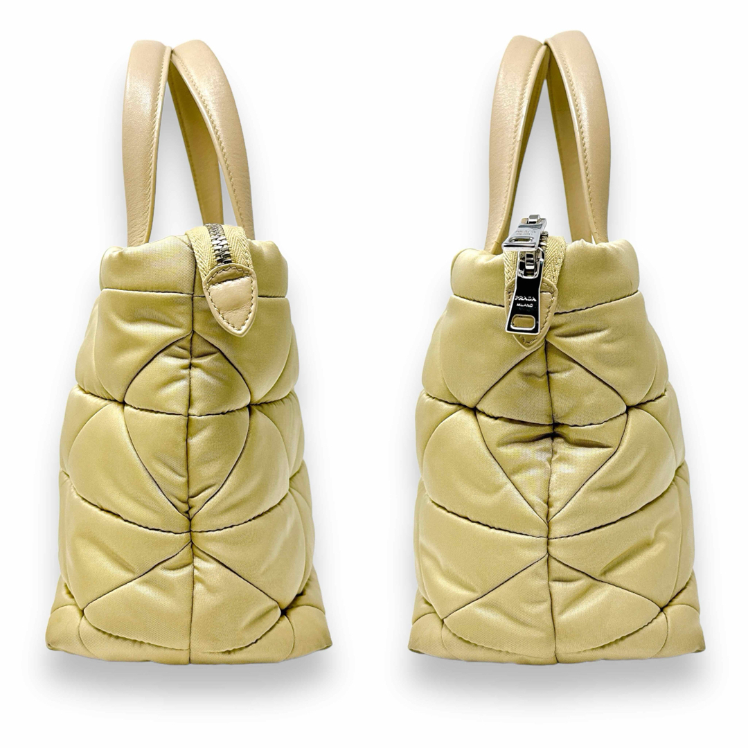 PRADA - プラダ 1BG373 リナイロン パデッド ベージュ ハンド PRADA - プラダ 1BG373 リナイロン パデッド ベージュ ハンド