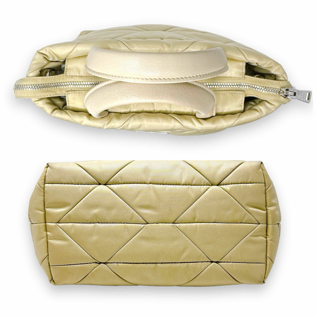 PRADA - プラダ 1BG373 リナイロン パデッド ベージュ ハンド PRADA - プラダ 1BG373 リナイロン パデッド ベージュ ハンド