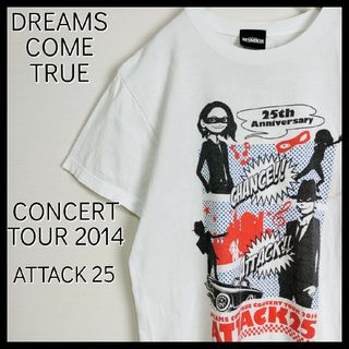 【希少】ドリカムツアー2014 Tシャツ　M　白　ATTACK25　25周年(ミュージシャン)