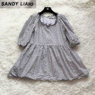 4　SANDY LIANG　フラワープリント　コットン　ワンピース　ベイクルーズ