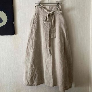 ネストローブ(nest Robe)のネストローブ　nest robe リネン　麻　ナチュラル　 ラップスカート(ロングスカート)