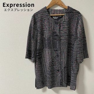 Expressionエクスプレッション ヴィンテージ 総柄 シアーシャツ 日本製