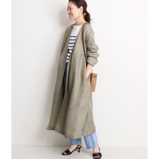 SLOBE IENA - 新品未使用!SLOBE IENA ベルト付きリネン スプリング SLOBE IENA - 新品未使用!SLOBE IENA ベルト付きリネン スプリング