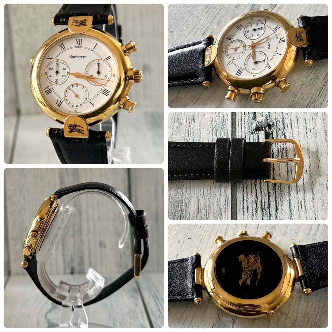 BURBERRY - 【電池交換済】BURBERRY バーバリー 腕時計 ムーン