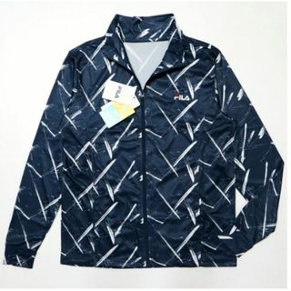 FILA - 【新品】フィラ 吸水速乾 UVプロテクト ラッシュガード ジャケット 紺 M