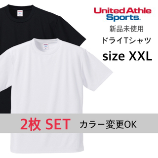 UnitedAthle - 【ユナイテッドアスレ】新品未使用 ドライアスレチック Tシャツ 白 黒  XXL
