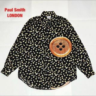 【人気】Paul Smith LONDON　ポールスミス　総柄シャツ　ボタン柄