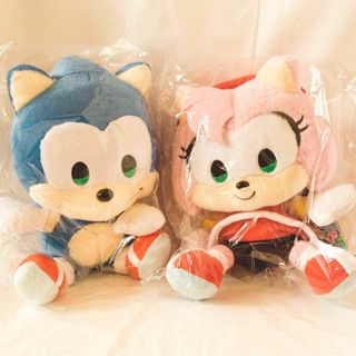 SONIC＆FRIENDS ソニックフレンズ ぬいぐるみM エミーとソニック(ぬいぐるみ)