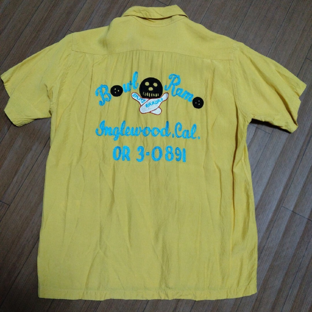 BEAMS BOY(ビームスボーイ)の古着　BEAMSBOY 半袖シャツMサイズ（ボーリングシャツ風） レディースのトップス(Tシャツ(半袖/袖なし))の商品写真