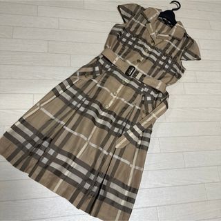 バーバリー(BURBERRY)の極美品バーバリーロンドン　ノバチェック　ワンピース　(ひざ丈ワンピース)