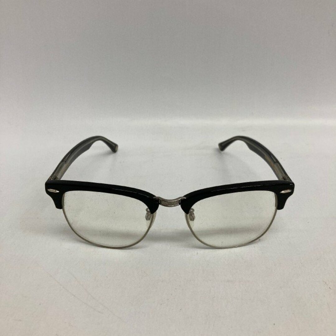 BLACK FLYS(ブラックフライズ)の★BLACK FLYS ブラックフライ メガネ 伊達眼鏡 ハーフリム ナイロール BLAKEY ブラック メンズのファッション小物(サングラス/メガネ)の商品写真