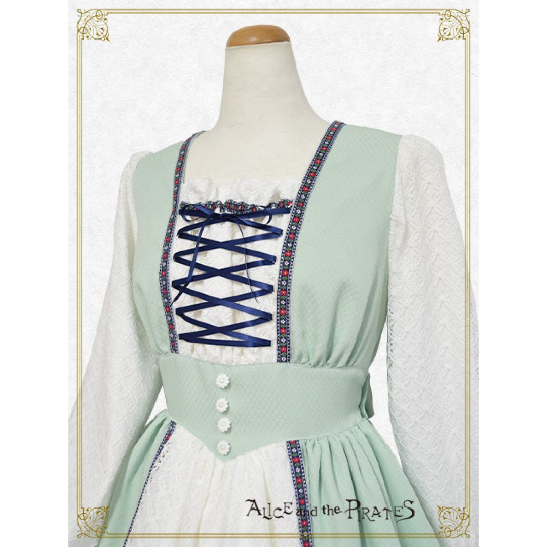 Florentinaロングワンピース+ ヘッドドレス+ ミニコサージュ SET Florentinaロングワンピース+ ヘッドドレス+ ミニコサージュ SET