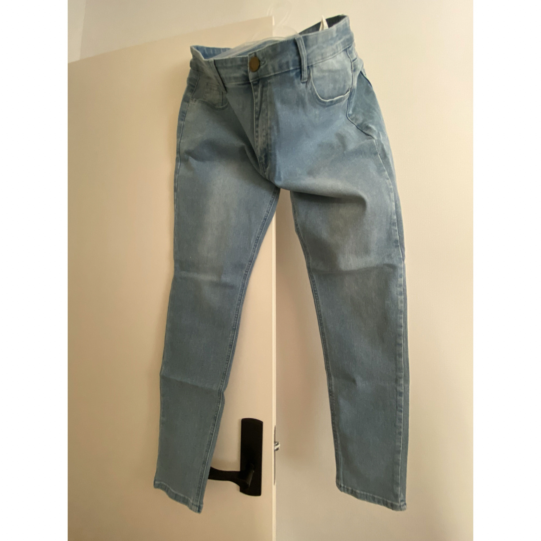 新品 スキニー デニム M ライトブルー ボトムス ジーパン ストレッチ パンツ メンズのパンツ(デニム/ジーンズ)の商品写真