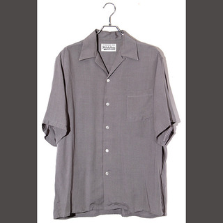 ワコマリア(WACKO MARIA)の23SS ワコマリア SIZE:M 半袖オープンカラーシャツ GRAY グレー(シャツ)