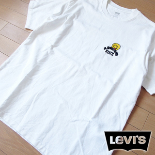 リーバイス(Levi's)の超美品 M リーバイス メンズ 半袖カットソー ホワイト(Tシャツ/カットソー(半袖/袖なし))
