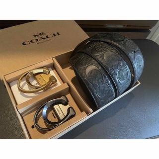COACH - 新品COACH3点セットシグネチャーフリーサイズリバーシブルベルト専用箱付き