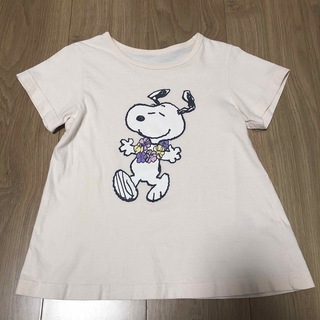 匿名配送☆GU×スヌーピー Tシャツ 130(Tシャツ/カットソー)