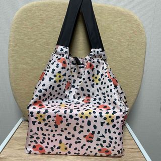 エコバッグ　ハンドメイド　コンビニ　お弁当　折り畳み　ナイロン撥水　超コンパクト(バッグ)