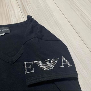 エンポリオアルマーニ(Emporio Armani)の【EMPORIOARMANI】ストーンロゴTシャツ(Tシャツ(半袖/袖なし))