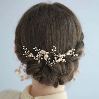 髪飾り　ヘッドドレス　結婚式　お呼ばれ　成人式　和装　ヘアアクセサリー　パール(その他)