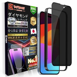 【数量限定】【1枚入り】iPhone 15 覗き見防止強化ガラスフィルム 硬度1(その他)