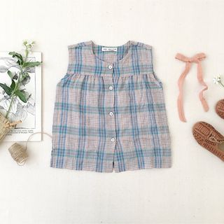 ソーアプルーム(SOOR PLOOM)のsoor ploom Clova Blouse Plaid 2y(Tシャツ/カットソー)