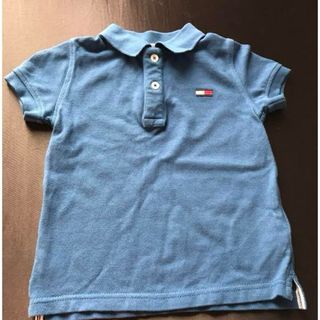 トミーヒルフィガー(TOMMY HILFIGER)のトミーフィルフィガー　トミー　ポロシャツ 92 青 90 100 サイズ(Tシャツ/カットソー)