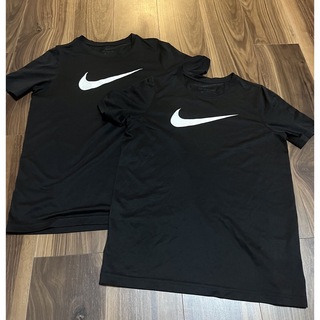 ナイキ(NIKE)のNIKE DRIFIT Tシャツ 2枚セット 140cm程 黒(Tシャツ/カットソー)