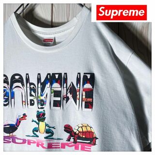 Supreme - 【良品 M】シュプリーム supreme 3D アニマル フレンズ Tシャツ 白