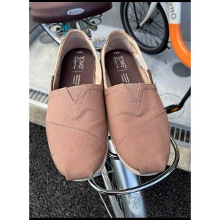 トムズ(TOMS)のブラウニー/サンドカラーブロック TOMS  M8.5/26.5cm(スリッポン/モカシン)