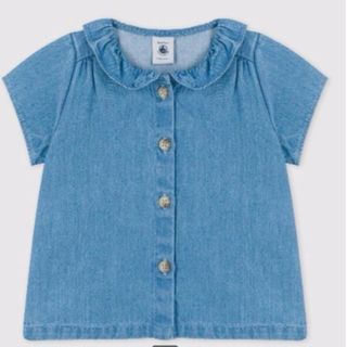 プチバトー(PETIT BATEAU)の【新品未使用】プチバトー　デニム　トップス(その他)