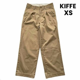 キッフェ(KIFFE)のKIFFE キッフェ ワイドパンツ レディース ベージュ XS チノ スラックス(カジュアルパンツ)