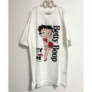 ベティブープ(Betty Boop)の新品未使用 BettyBoop ベティ・ブープ ビッグサイズ 大きいサイズ 白(Tシャツ/カットソー(半袖/袖なし))