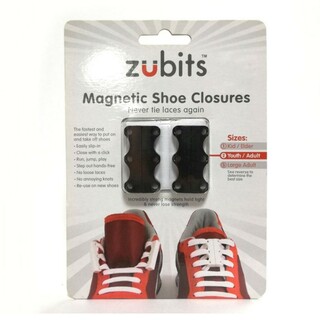 未使用 ズービッツ Mサイズ 黒 zubits 磁石の力で靴紐を固定解けない靴紐(シューズ)