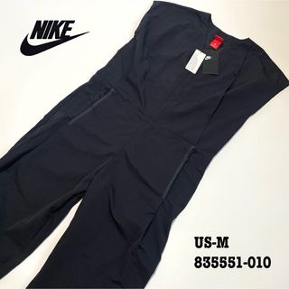 NIKE - 【新品】US-M ナイキ オーバーオール スポーツ 通気性 ロゴ ブラック 海外