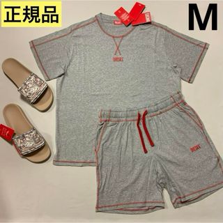 ディーゼル(DIESEL)の洗練されたデザイン　DIESEL　ルームウェア　ラウンジウェア　グレー　M(Tシャツ/カットソー(半袖/袖なし))