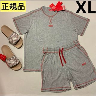 ディーゼル(DIESEL)の洗練されたデザイン　DIESEL　ルームウェア　ラウンジウェア　グレー　XL(Tシャツ/カットソー(半袖/袖なし))