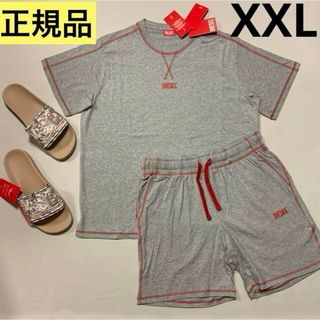 ディーゼル(DIESEL)の洗練されたデザイン　DIESEL　ルームウェア　ラウンジウェア　グレー　XXL(Tシャツ/カットソー(半袖/袖なし))