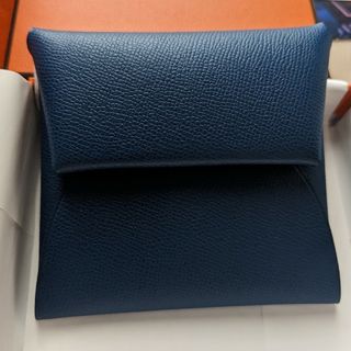 エルメス(Hermes)の[新品未使用]HERMES バスティア コインケース ブルー(折り財布)