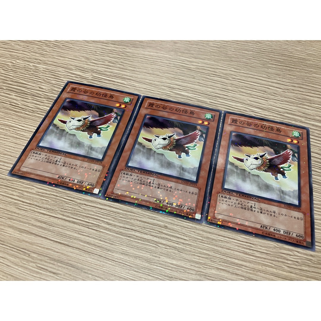 霞の谷の幼怪鳥3枚セット【DT03／遊戯王】 エンタメ/ホビーのトレーディングカード(シングルカード)の商品写真